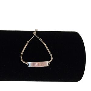 Sterling silver adjustable bolo bracelet